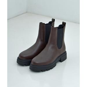 ブーツ 「LAROUTE」厚底サイドゴアブーツ レディース