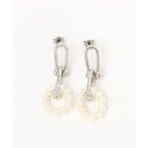 Ponte Vecchio（ポンテヴェキオ） ハートチャームピアス WG×PG ダイア