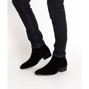 ブーツ アシンメトリー サイドゴア チェルシーブーツ メンズ