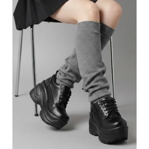 スニーカー +9cm 軽量厚底 ボリュームソールスニーカー レディース