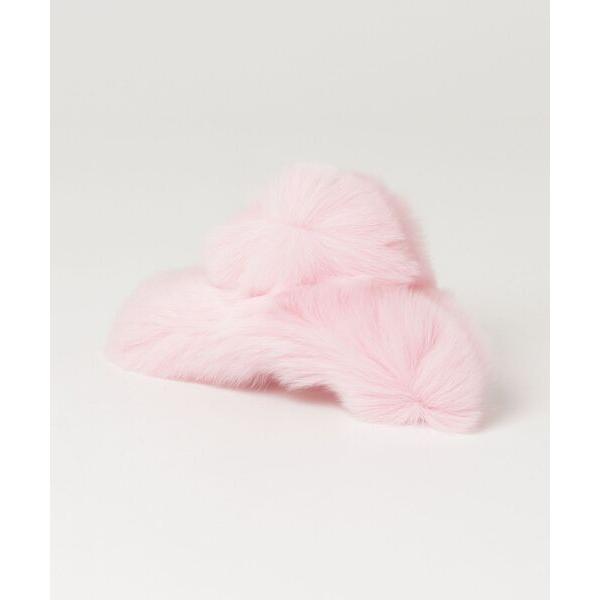 ヘアクリップ 「HIKA」ラビットファーヘアクリップ