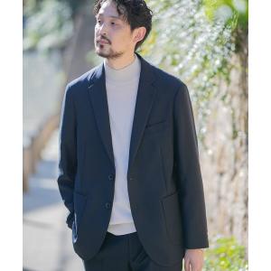 スーツ ジャケット メンズ 「イージーケア」LIFE STYLE TAILOR　ブラッシュドウールライクコンフォータブルJK