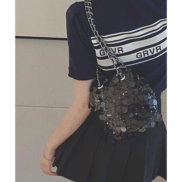 ショルダーバッグ バッグ スパンコールチェーンバッグ レディース