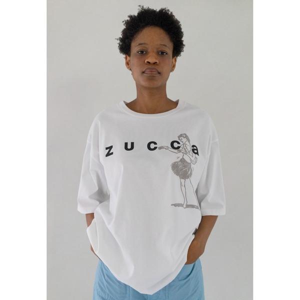 「ZUCCa」 半袖Tシャツ FREE ホワイト レディース