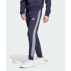 パンツ メンズ エッセンシャルズ フリース スリーストライプス テーパードカフパンツ / アディダス adidas｜zozo