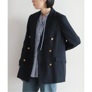 ジャケット テーラードジャケット TRギャバ　ダブルブレストジャケット レディース