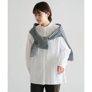 ブラウス シャツ O.Cタイプライター　ウエストタックシャツ レディース