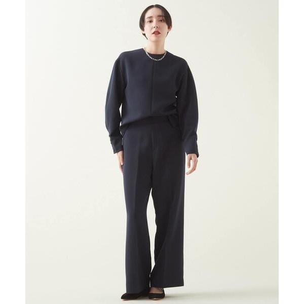 パンツ ダブルクロスバックゴムパンツ（セットアップ可） レディース