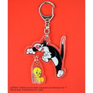 キーホルダー レディース Looney Tunes ルーニー・テューンズ/アクリルキーホルダー シルベスター｜zozo