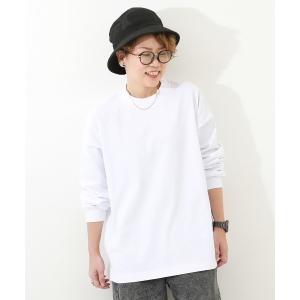 tシャツ Tシャツ レディース 無地 ビッグシルエット 袖リブ 大人 長袖Tシャツ｜zozo