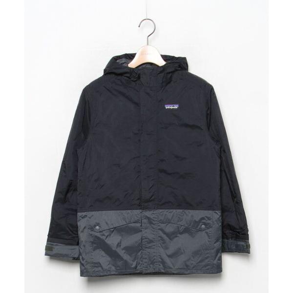 「patagonia」 「KIDS」ワンポイントナイロンブルゾン X-LARGE ブラック キッズ