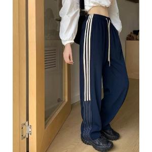 スウェットパンツ ジャージ ワイドトラックパンツ レディース