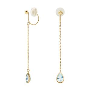 ANNA SUI イヤリング クローバー＆バタフライモチーフ