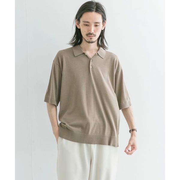 「URBAN RESEARCH」 半袖ポロシャツ MEDIUM ベージュ メンズ