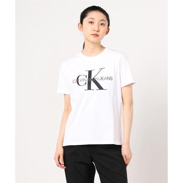 レディース 「Calvin Klein Jeans」 半袖Tシャツ S ホワイト