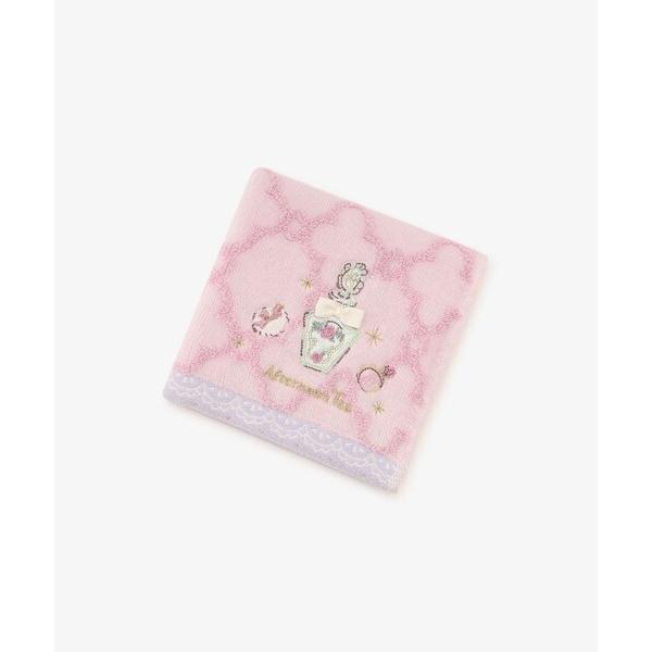 ハンカチ モチーフアップリケミニタオル レディース