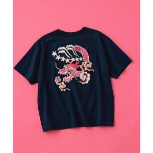 tシャツ Tシャツ レディース テーラー東洋 × BEAMS BOY / 別注 STAR＆PINK DRAGON Tシャツ｜zozo