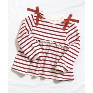 スウェット 「WEB限定」 肩リボンペプラムトレーナー キッズ