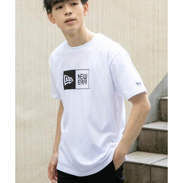 メンズ 「NEW ERA」 半袖Tシャツ MEDIUM ホワイト