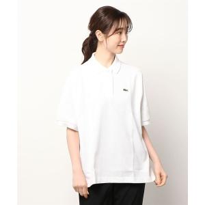 「BEAMS BOY」 「LACOSTE」半袖ポロシャツ 38 ホワイト レディース