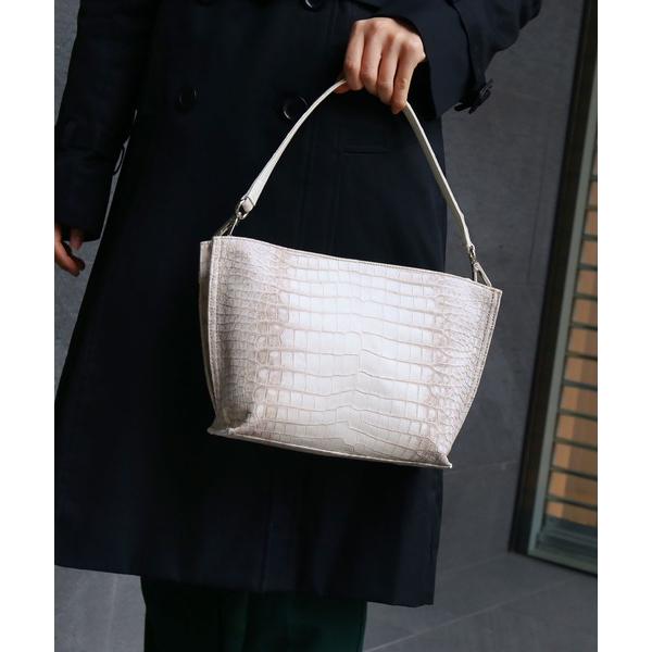 ハンドバッグ ヒマラヤクロコダイルレザー 2WAYバッグ 日本製