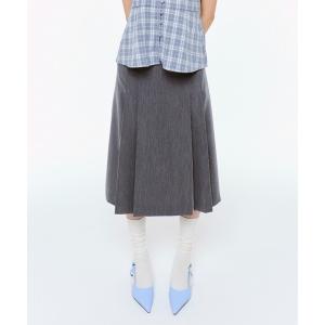 FEKETE スカート MIDI LACE PLEATS SKIRT / レースミディ