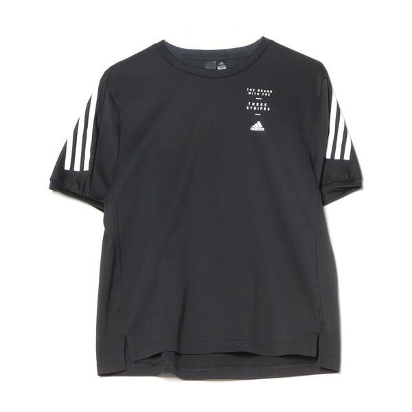 「adidas」 半袖Tシャツ OT ブラック レディース