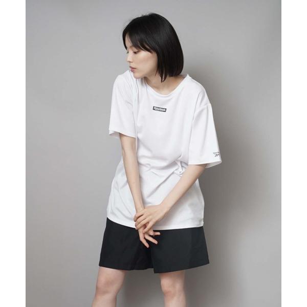 「Reebok」 半袖Tシャツ MEDIUM ホワイト レディース