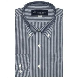 形態安定ノーアイロン ボタンダウン 長袖ビジネスワイシャツ