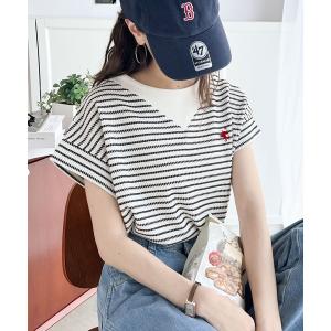 tシャツ ポコポコ素材で大人フレンチ。オーガニッ...の商品画像