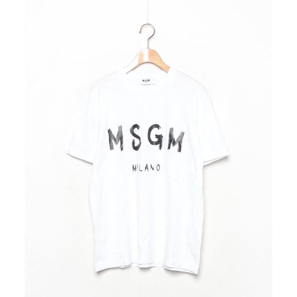 「MSGM」 半袖Tシャツ L ホワイト レディース
