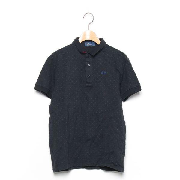 「FRED PERRY」 半袖ポロシャツ MEDIUM ブラック メンズ