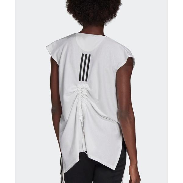 「adidas」 半袖Tシャツ XS/S ホワイト レディース