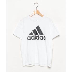 「adidas」 半袖Tシャツ M ホワイト レディース