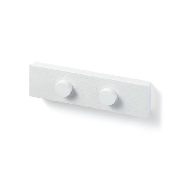 インテリア 壁に付けられる家具長押マグネット付き　オーク材突板　ライトグレー　３０ｃｍ