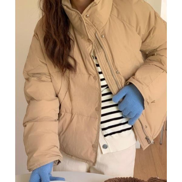 ダウンコート ダウンジャケット 中綿ハイネックダウンジャケット/ブルゾン レディース