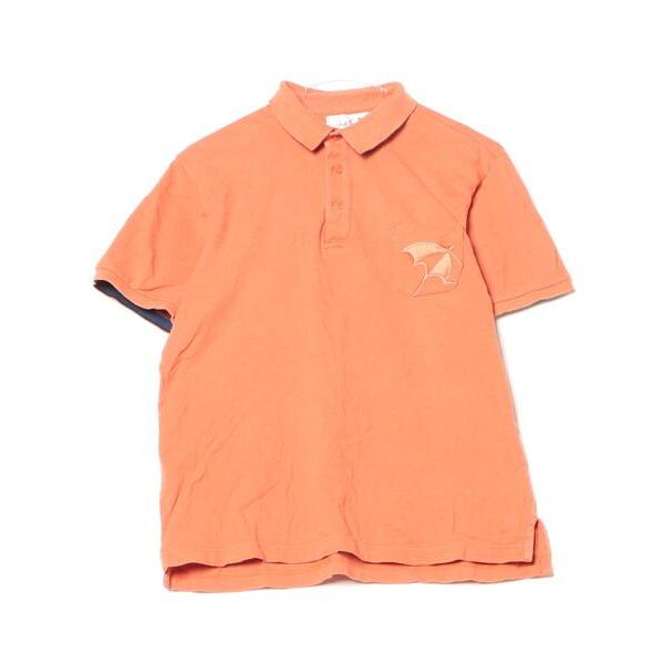 「arnold palmer timeless」 刺繍半袖ポロシャツ 3 オレンジ メンズ