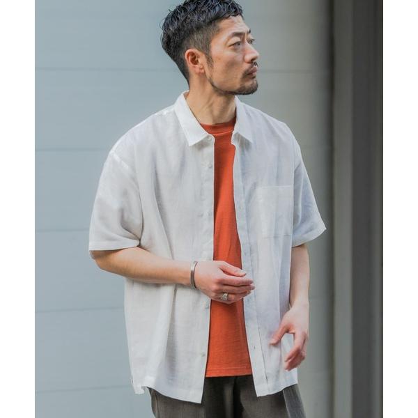 「URBAN RESEARCH ROSSO MEN」 半袖シャツ X-LARGE ホワイト メンズ