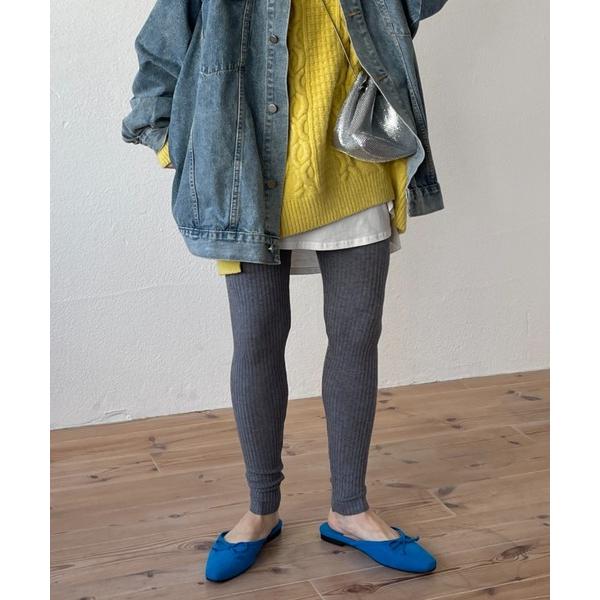 レギンス スパッツ super stretch rib leggings / スーパーストレッチリブ...