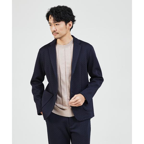 ジャケット テーラードジャケット 「セットアップ対応/MASCHILE」3Dジャガード ジャケット ...