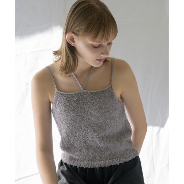 キャミソール fringe cup in camisole/カップ付きフリンジキャミソール