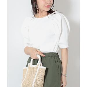 tシャツ Tシャツ レディース BEAMS HEART / パワーショルダー リブプルオーバー｜zozo