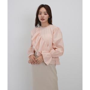 シャツ ブラウス レディース round frill blouse