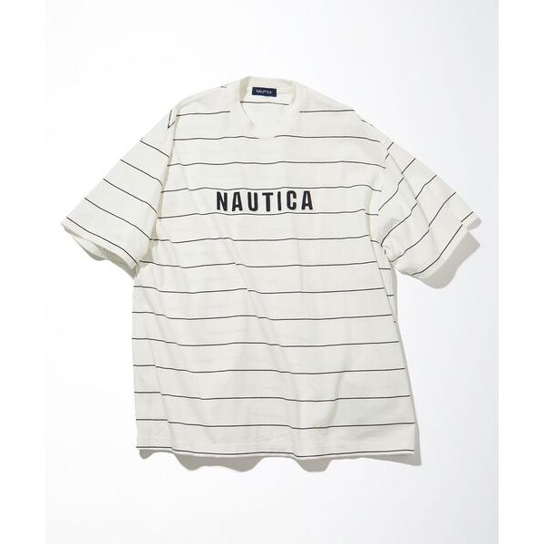 「NAUTICA」 半袖Tシャツ SMALL オフホワイト メンズ