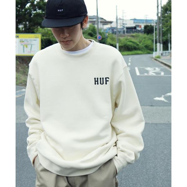 メンズ 「HUF」 スウェットカットソー SMALL アイボリー