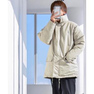 ダウンジャケット ダウン タスラン中綿ミリタリーハーフコート メンズ レディース