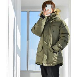モッズコート コート タスラン 中綿フードファージャケット メンズ レディース