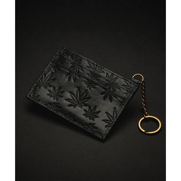 メンズ カードケース PLANTLIFE LEATHER CARD CASE / HUF カードケー...