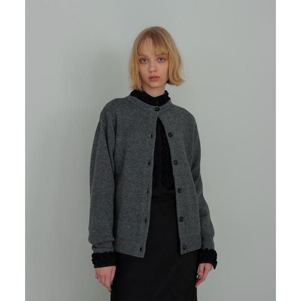 カーディガン wool cashmere cardigan balaclava(バラクラバ付きウール...