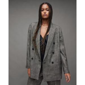 ジャケット テーラードジャケット ASTRID CHECKED SPARKLE BLAZER | ASTRID チェック スパークル ブレザー レディ
